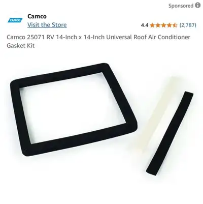 Camco RV 14" x 14" Universal Roof Air Conditioner Gasket Kit Brand New Retails: $48.76 + Tax Asking:...