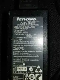 Lenovo Laptop Charger Cable 