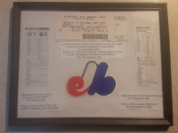 BILLETS DES EXPOS DE MONTREAL DERNIER MATCH AU STADE 2005