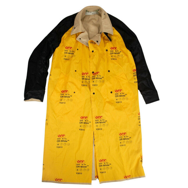 SAVE $3500 >> new OFF-WHITE Oversized Trench Coat made in ITALY in Men's in Mississauga / Peel Region - Image 2