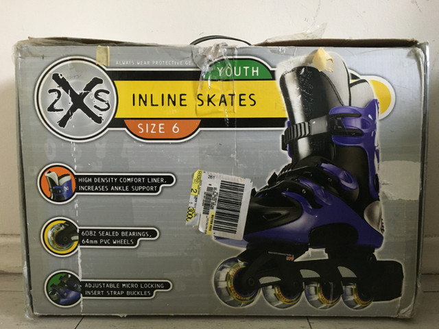 2XS Inline Roller Skates Youth Size 6 in Skates & Blades in City of Toronto