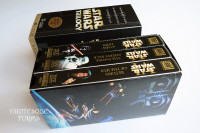 Coffret Star Wars Trilogy VHS boxed VF + 2 cartes Jedi Knights