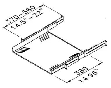 AVShop 1U Sliding Rack Tray Shelf - keyboard tray in Other Business & Industrial in City of Toronto - Image 3