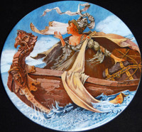 Porcelain plate from Canterbury Tales Collection