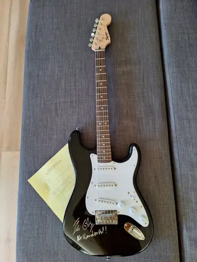 RARE Kevin O'Leary Signed Fender Squier Bullet Strat - UNPLAYED, View more