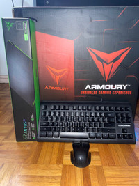 Armoury Gaming PC, Razer Mousepad, Gaming Keyboard and Mouse