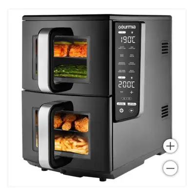 Gourmia Air Fryer double stack 4 dish basket, View more