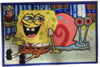 Sponge bob Squarepants spongebob gary laughing Floor Mat/Rug Kid