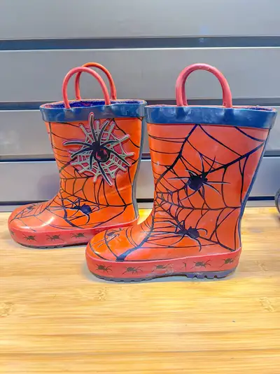 Spider-Man Rain Boots. Youth Size 8. Windermere Pickup, View more