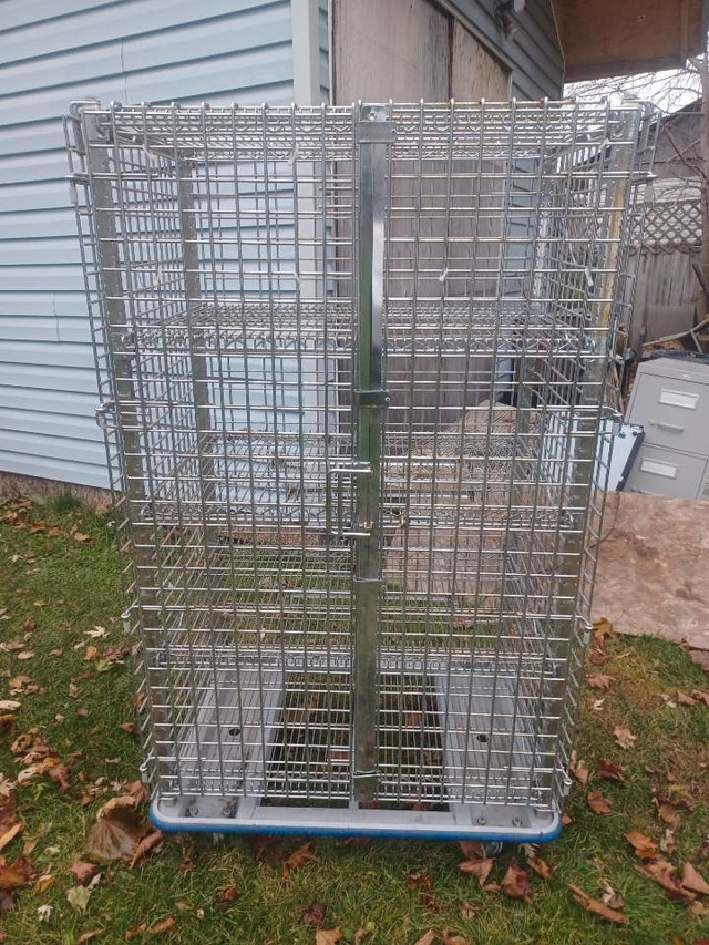 Large metal Security cage with 4 shelves for sale in Industrial Shelving & Racking in Ottawa