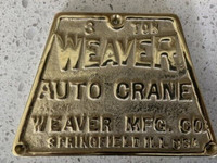 Weaver auto crane snatch block  (parts only ) 