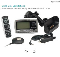 Sirius SP-TK2 Sportster Replay Satellite Radio with Car Kit