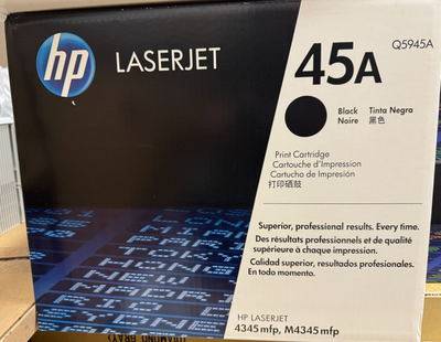 BNIB: HP LaserJet 4345 mfp M4345 mfp Toner Cartridge Q5945A, View more