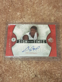 CHRIS BOSH SP AUTHENTIC AUTOGRAPHED #23/50