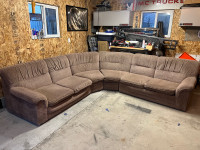****TAN FABRIC SECTIONAL DELIVERY AVAILABLE