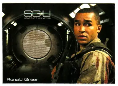 STARGATE UNIVERSE SEASON 1 COSTUME CARD R4 RONALD GREER MARINE, View more