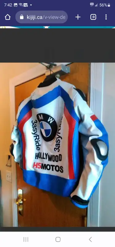 BMW RACE REPLICA MOTORCYCLE LEATHER JACKET SIZE LARGE in Other in Windsor Region - Image 5