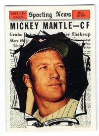 1961 TOPPS MICKEY MANTLE ALL STAR #578 YANKEES HOF MINT SHAPE