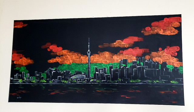Neon Toronto skyline  in Hobbies & Crafts in Kitchener / Waterloo