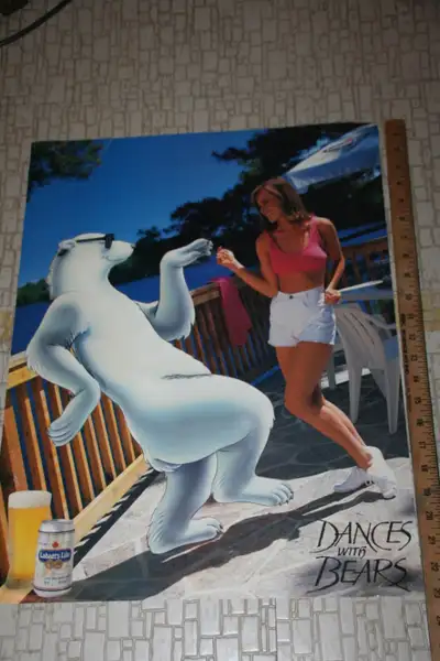 This is a LABATT POSTER that was promoted in the mid 1990's...the same time as the Kevin Costner mov...