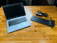 HP 840 G3 Laptop w/ Docking Station