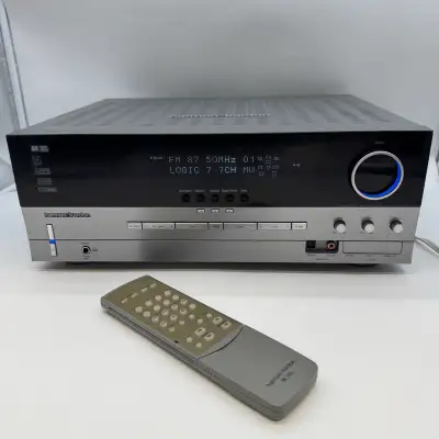Used and tested, working well. Vintage Harman Kardon AVR 335 AV receiver in very good condition. Inc...