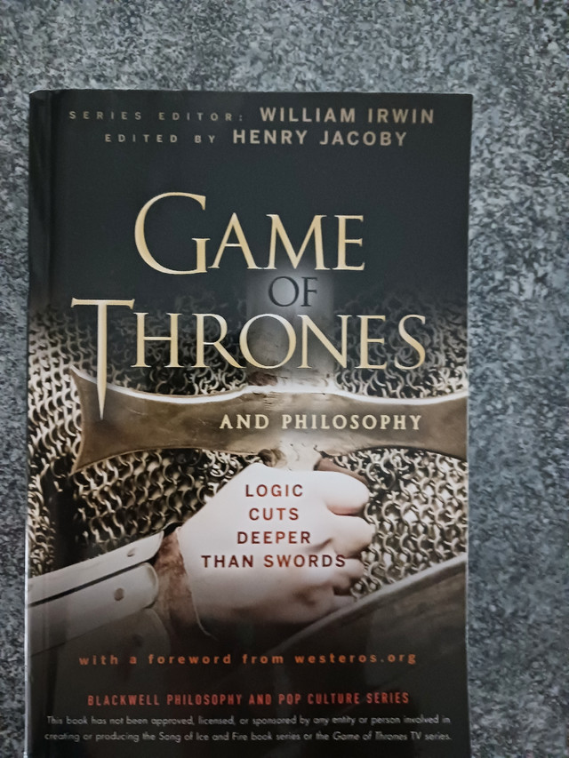 Game of Thrones and Philosophy  in Non-fiction in Ottawa
