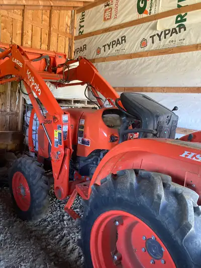 Financing available 39hp tractor with several attachments. Includes 2021 hydrostatic L3901 Kubota wi...