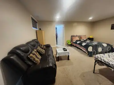 Studio type 1 bedroom unfurnished basement available from August 1 in saddleridge north east. House...