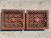 Antique Cast Iron Heat Grates