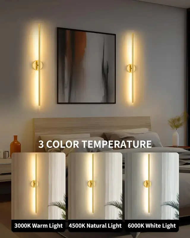 NEUF: Battery-powered wall sconce, rechargeable with 3 colors63234833483523121