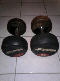 1x 60 pounds + 1x 45 pounds dumbbells  - $1 per pound 