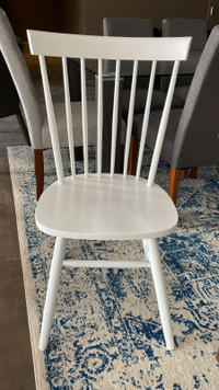 White Wood Chair--CLEARANCE!