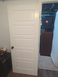 Right side hinged door with knob and hinges
