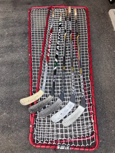 Hockey stick and hockey side net rebounder, View more