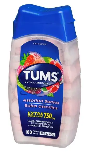 TUMS Extra Strength 750mg Tablets 100 Count - Assorted Berries, View more