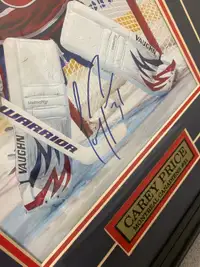  Carey price autograph picture frame 