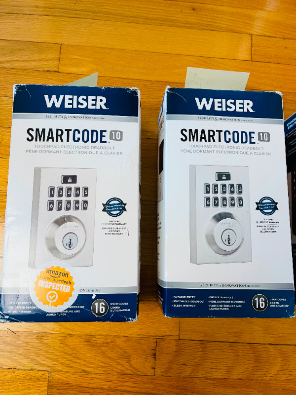 Weiser Smartcode Keyless Entry Touchscreen Electronic Deadbolt in Windows, Doors & Trim in Markham / York Region - Image 4