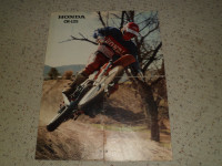 Vintage Honda Motorcycle 1980's 4 pages CR-125 2-sided