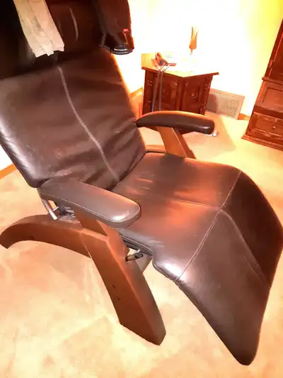 Zero Gravity Reclining Chair Model: The Perfect Chair PC-6 Leather (chocolate brown color), excellen...