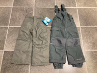 size 4/5 fit bigger + outgrown system NEW Columbia snowpants $40