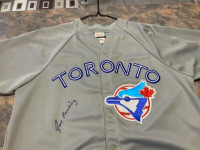 Toronto Blue Jays Tony Fernandez double signed jersey
