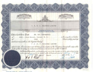 Scripophily - IARC Holdings Ltd - Share Certificates