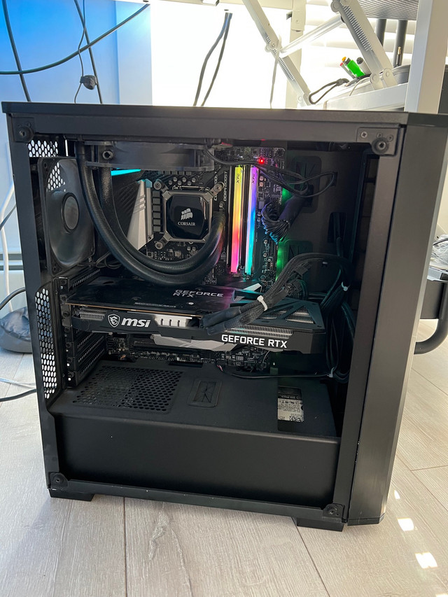 Gaming PC RTX 3060, Intel i79700k, liquid cooled AIO. Desktop