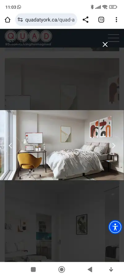 Subleasing room in QUAD YorkU