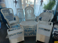 White wicker furniture from 25$ and up