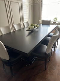 Solid wood dinning table 96” x 46” feet