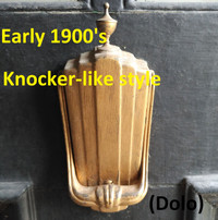 Antique Door Chime - Door Mounted, Door Knocker Style