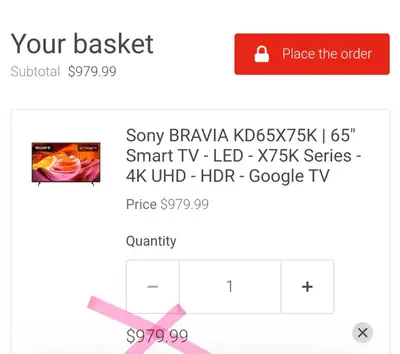 NEW Sony 65″ 4K LED TV Smart TV (KD65X75K), View more
