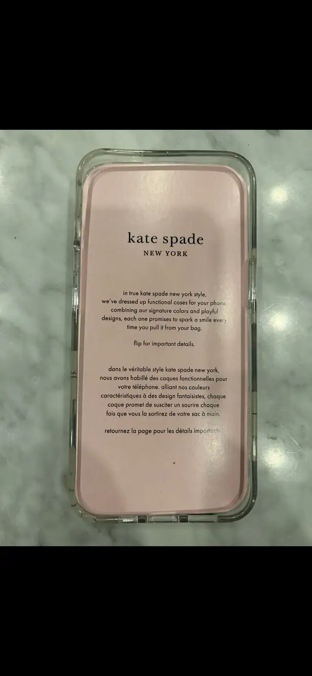 Kate Spade iPhone 13 & 14 original case in Cell Phone Accessories in Ottawa - Image 4